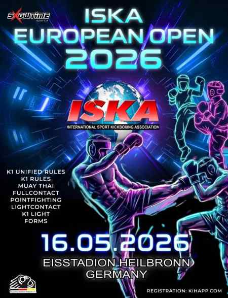 Cartel de ISKA Europan Open 2026