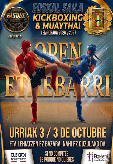 Cartel de Open Ranking Vasco ETXEBARRI (tatami)