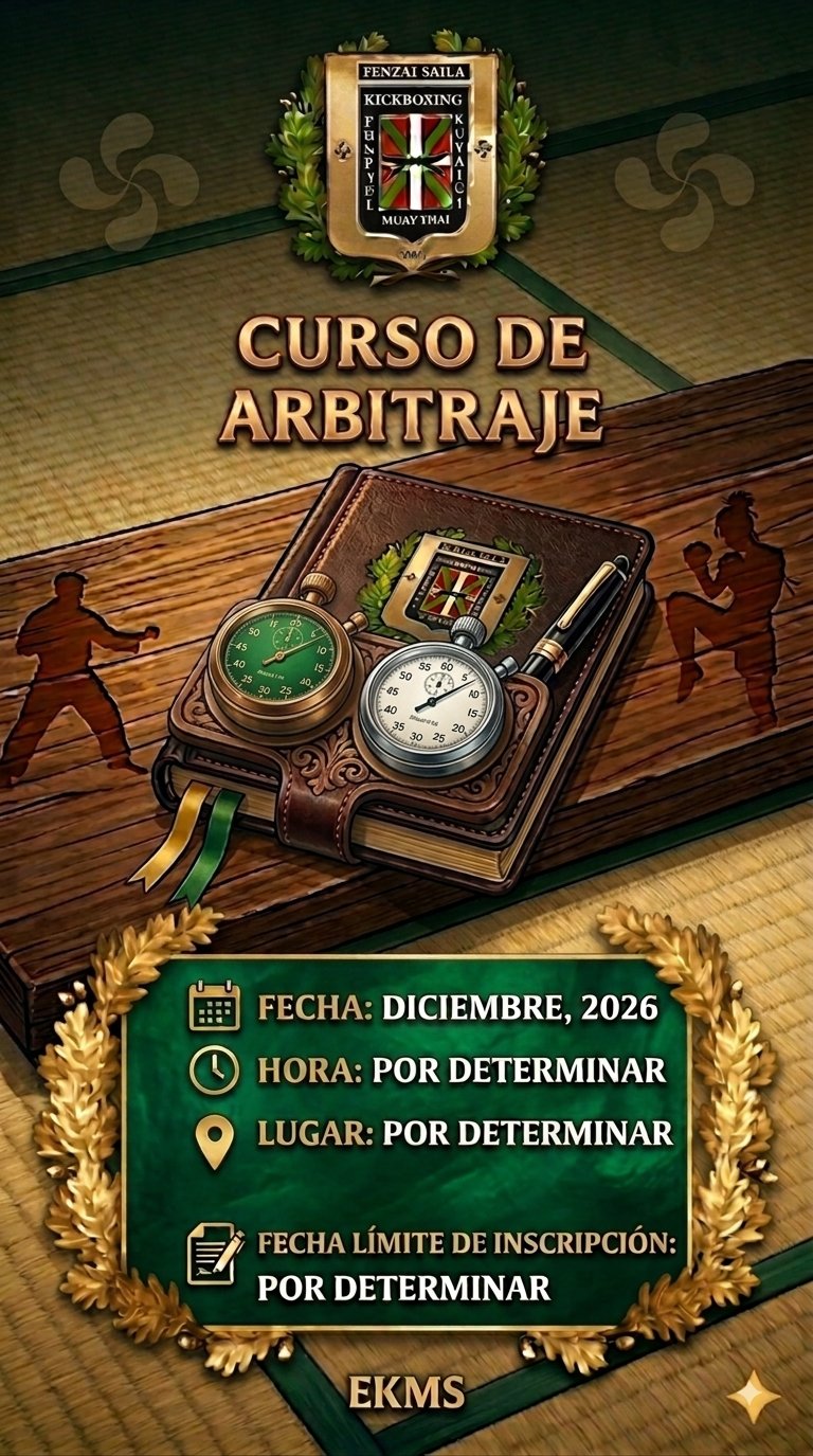 Cartel del curso de Arbitraje