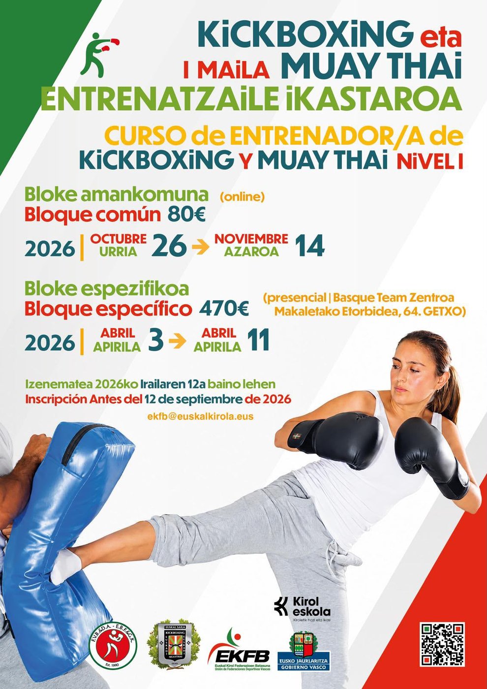 Cartel del curso de Entrenador Nivel 1